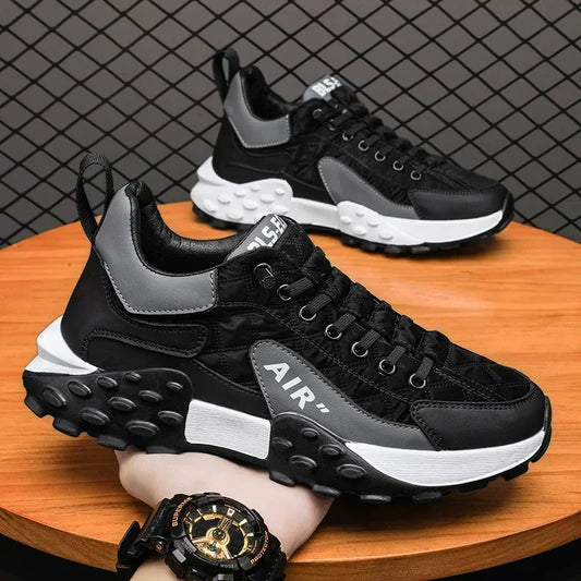 Stylish /Men'S Vulcanize/ Shoes for Leisure and Running in 2025, Thick-Soled Casual Sneakers